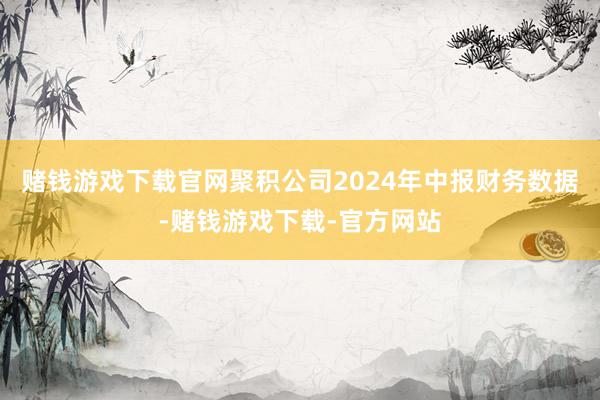 赌钱游戏下载官网聚积公司2024年中报财务数据-赌钱游戏下载-官方网站